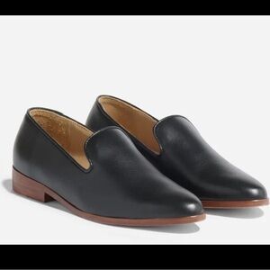 NISOLO‎ Black Leather Round Toe Shoe Loafer US 7 New